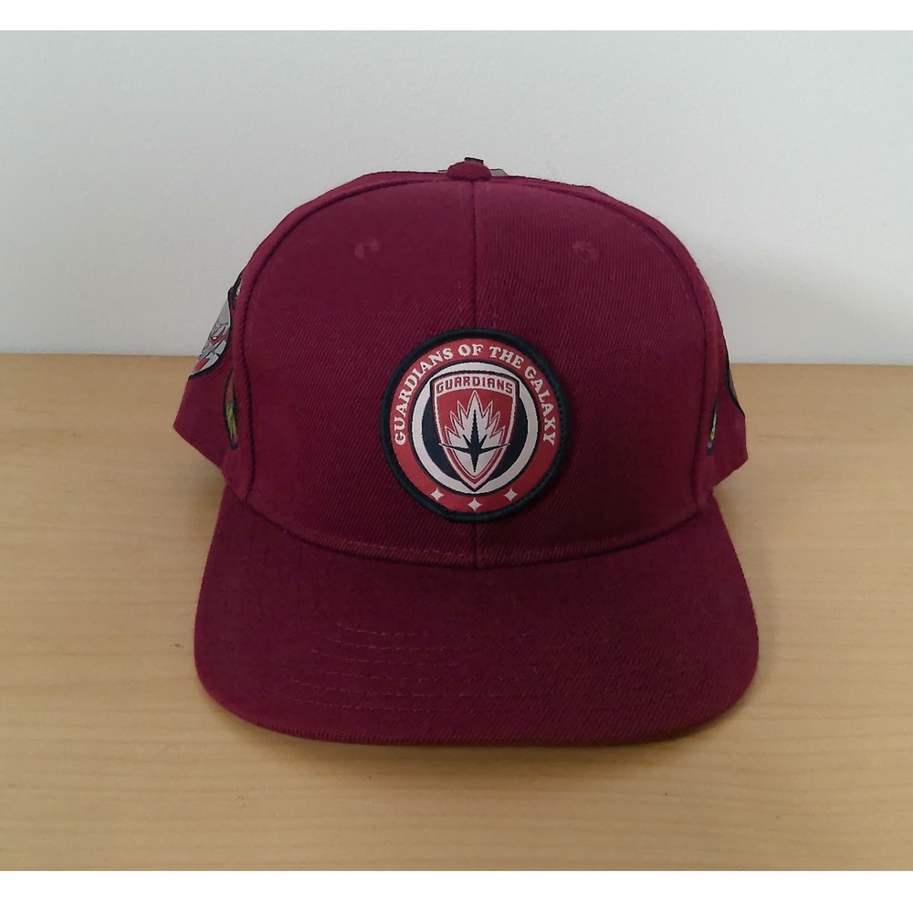 Marvel Guardians of the Galaxy Badge Snapback Hat Cap Burgundy Red MAMH0161TW